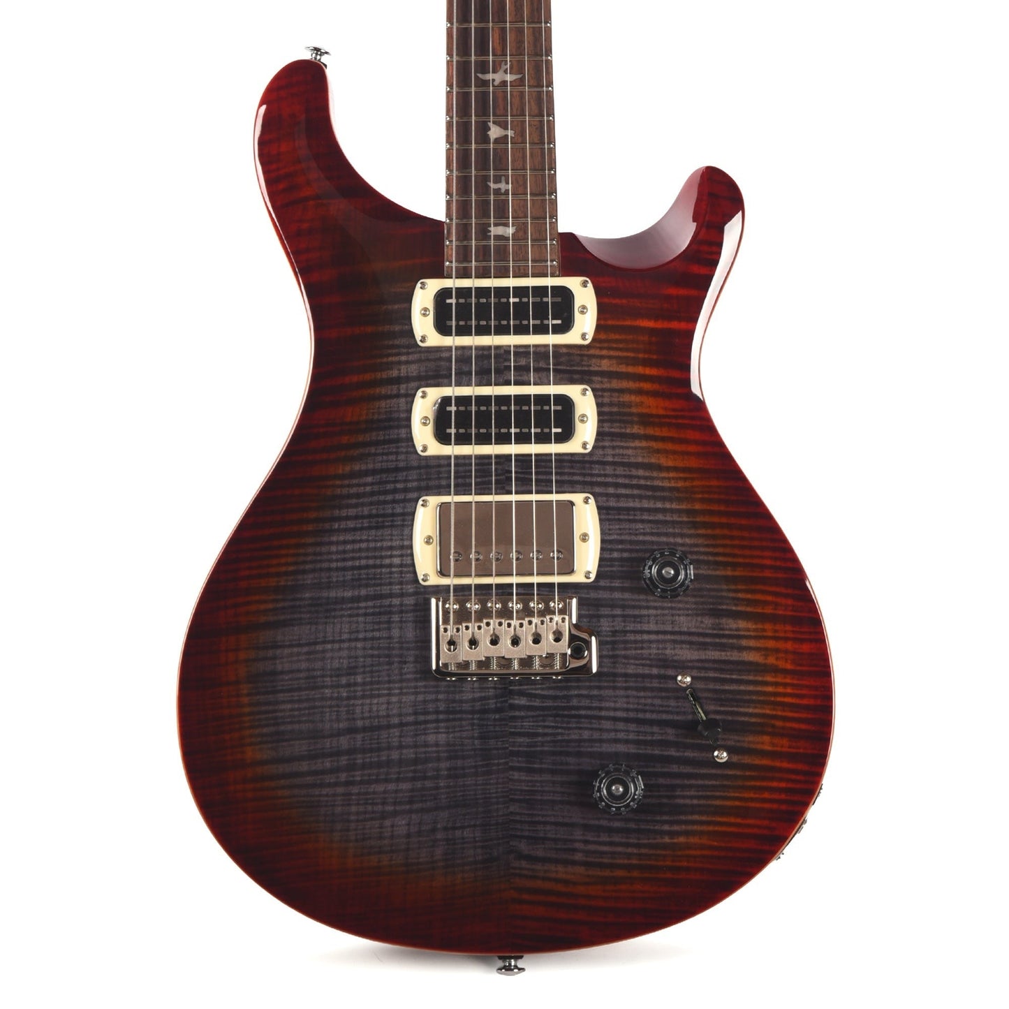 PRS SE Studio Charcoal Cherry Burst