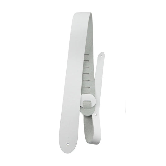 Perri's Basic Leather 2.5" White Guitar Strap