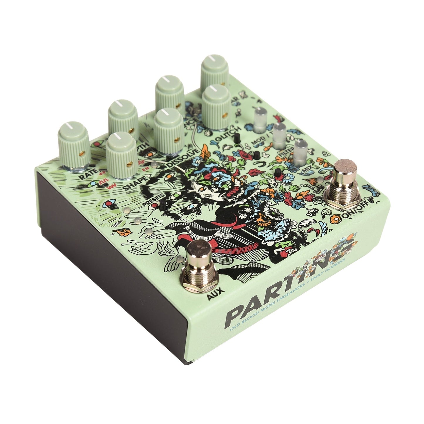 Old Blood Noise x Emily Hopkins Parting Glitch Device Pedal Green