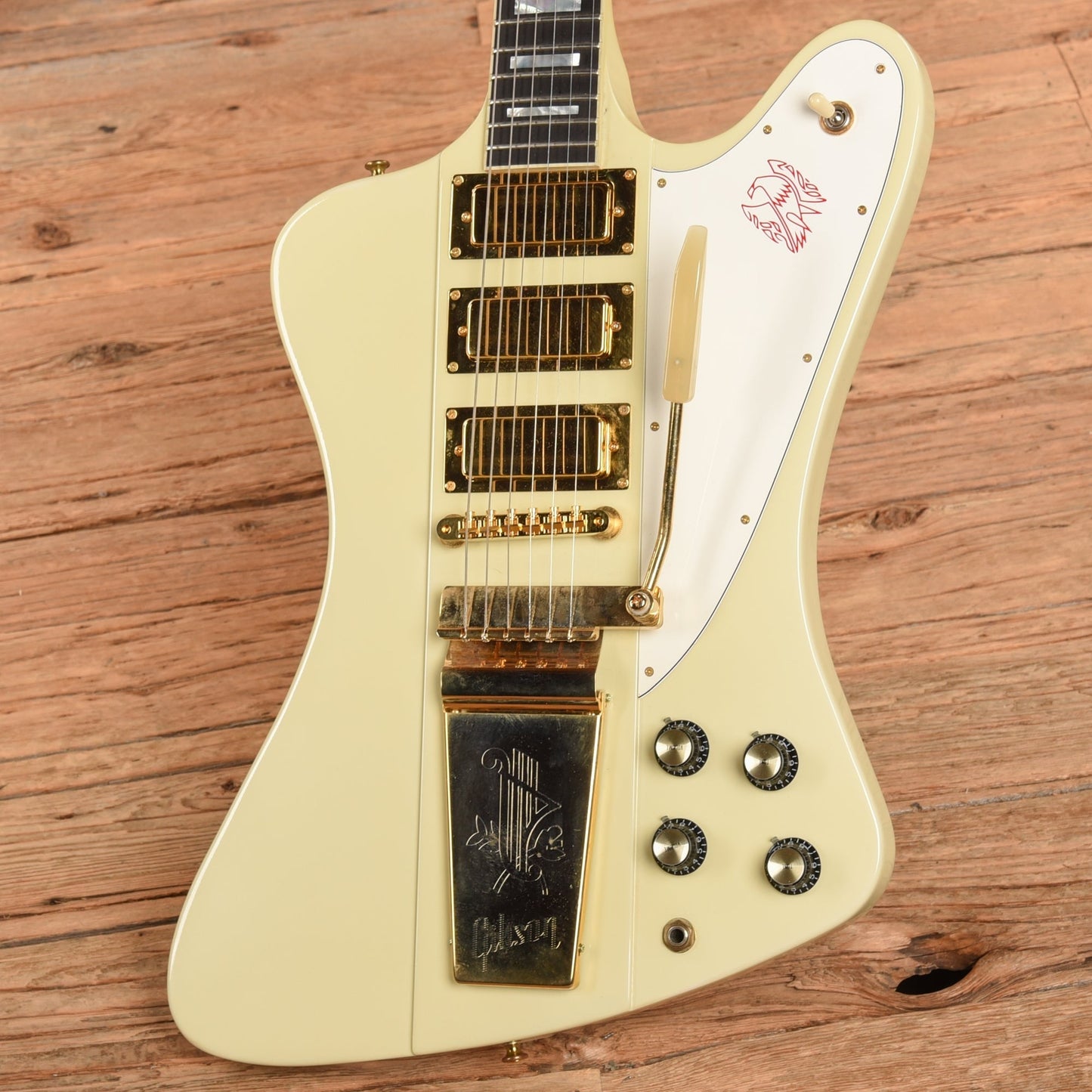 Gibson Firebird VII White - Dave Amato of REO Speedwagon
