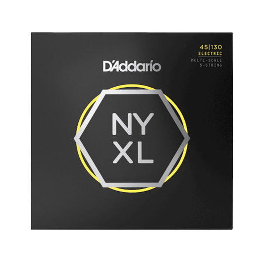 D'Addario NYXL Bass String Set Regular Light 5-String Multiscale 45-130