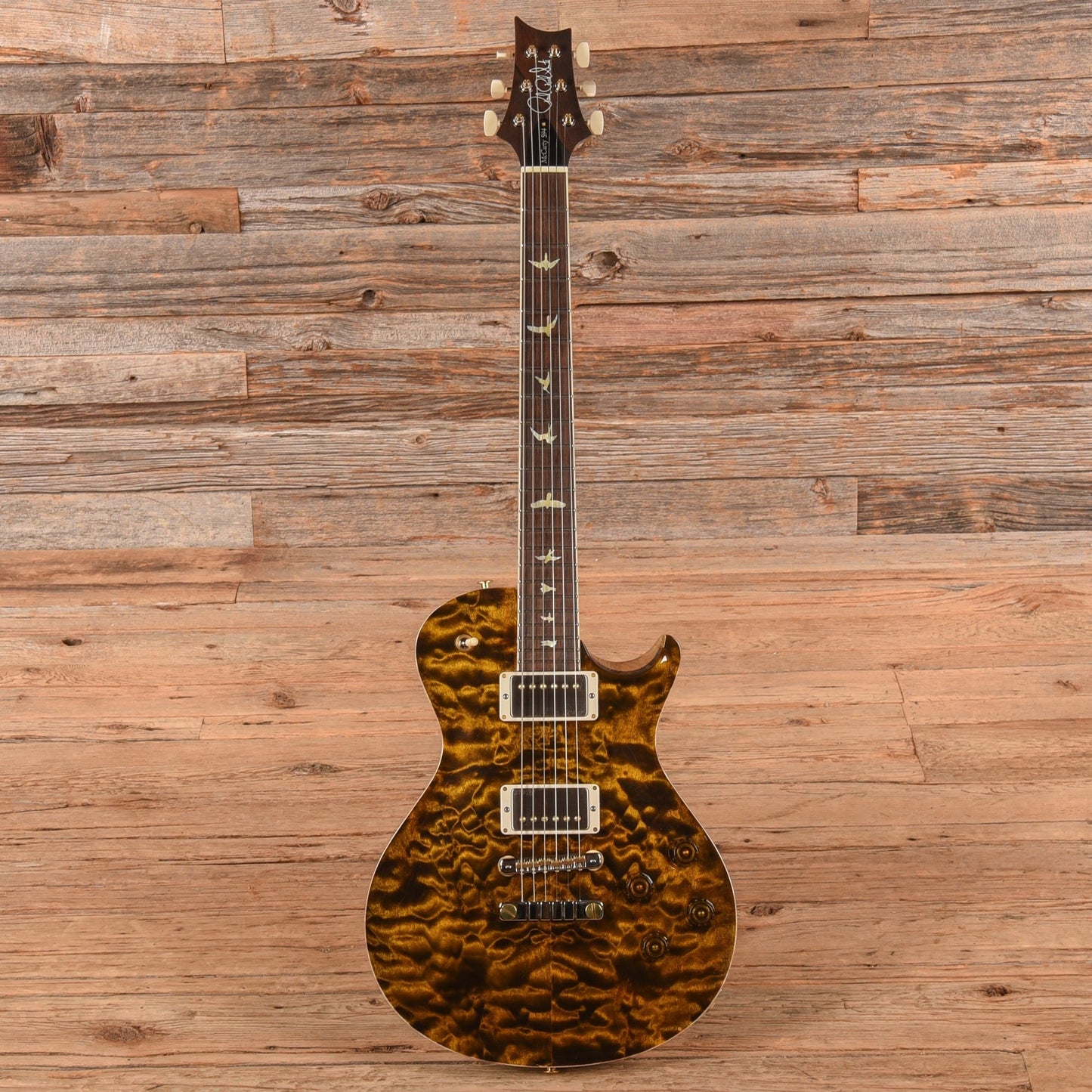 PRS Wood Library McCarty 594 Singlecut 10-Top Quilt Yellow Tiger 2024