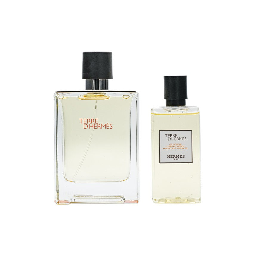Hermes Terre d'Hermes Toit Set (100ml Eau De Toilette + 80ml Hair and Body Shower Gel) 大地男士淡香水(100ml+二合一洗髮淋浴露80ml)