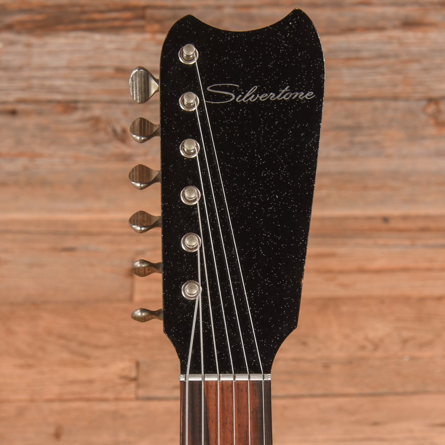 Silvertone Model 1448 w/ Amp in Case Black 1960s