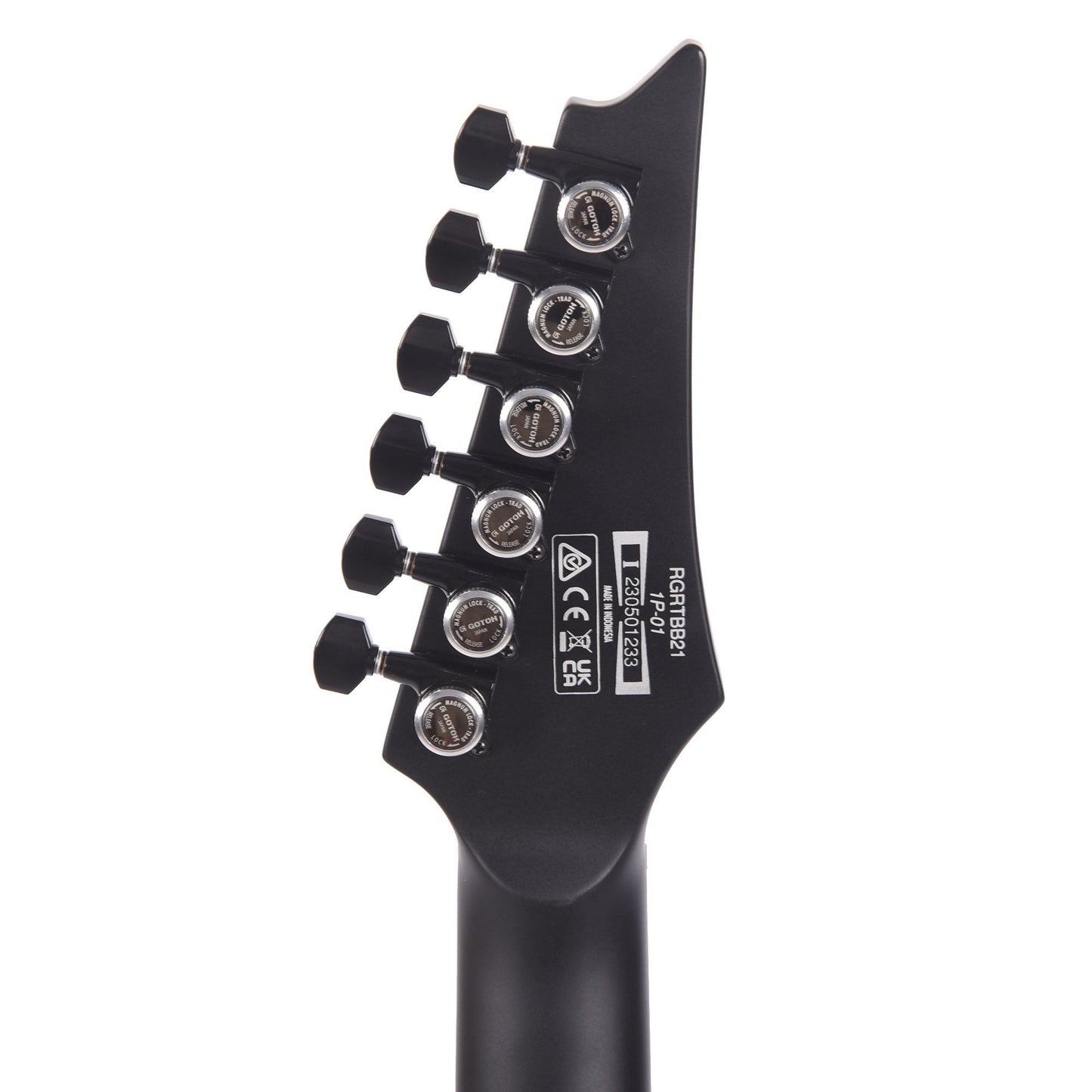 Ibanez RGRTBB21BKF RG Iron Label Baritone Black Flat