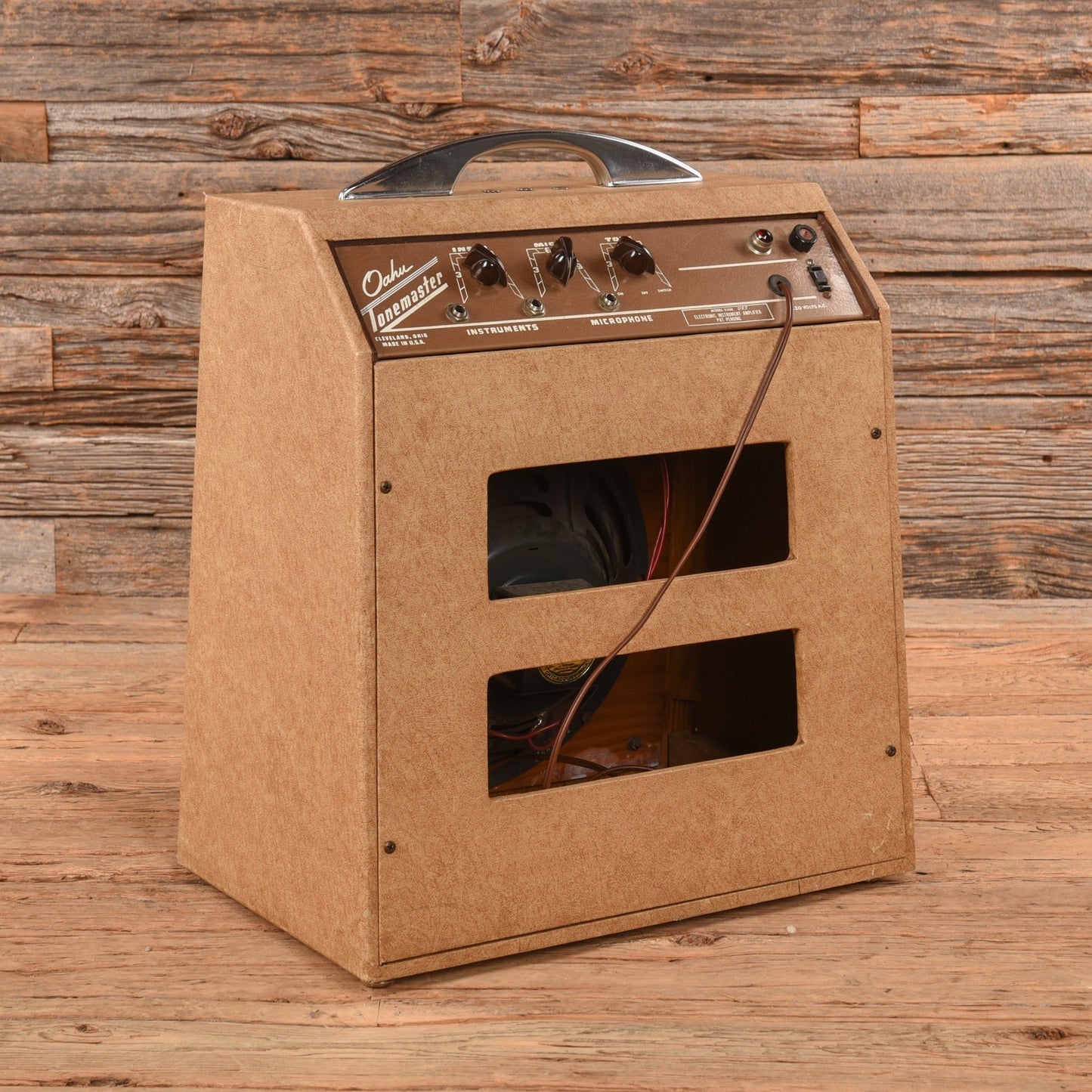 Oahu Tone Master Amp and Steel Guitar Natural 1960s