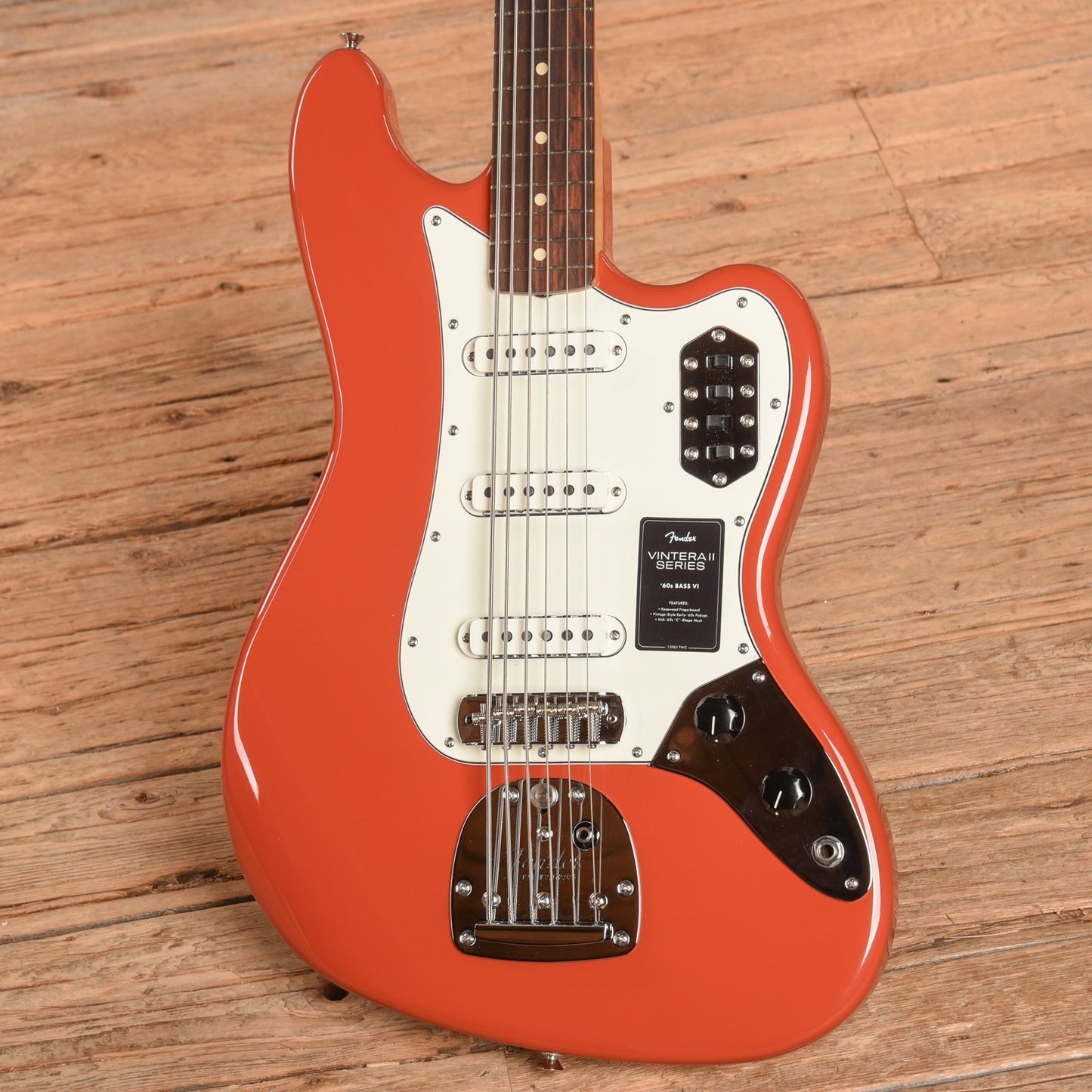 Fender Vintera II '60s Bass VI Fiesta Red 2025