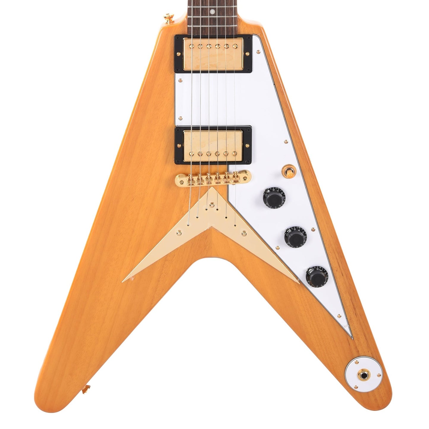 Epiphone 1958 Korina Flying V Aged Natural