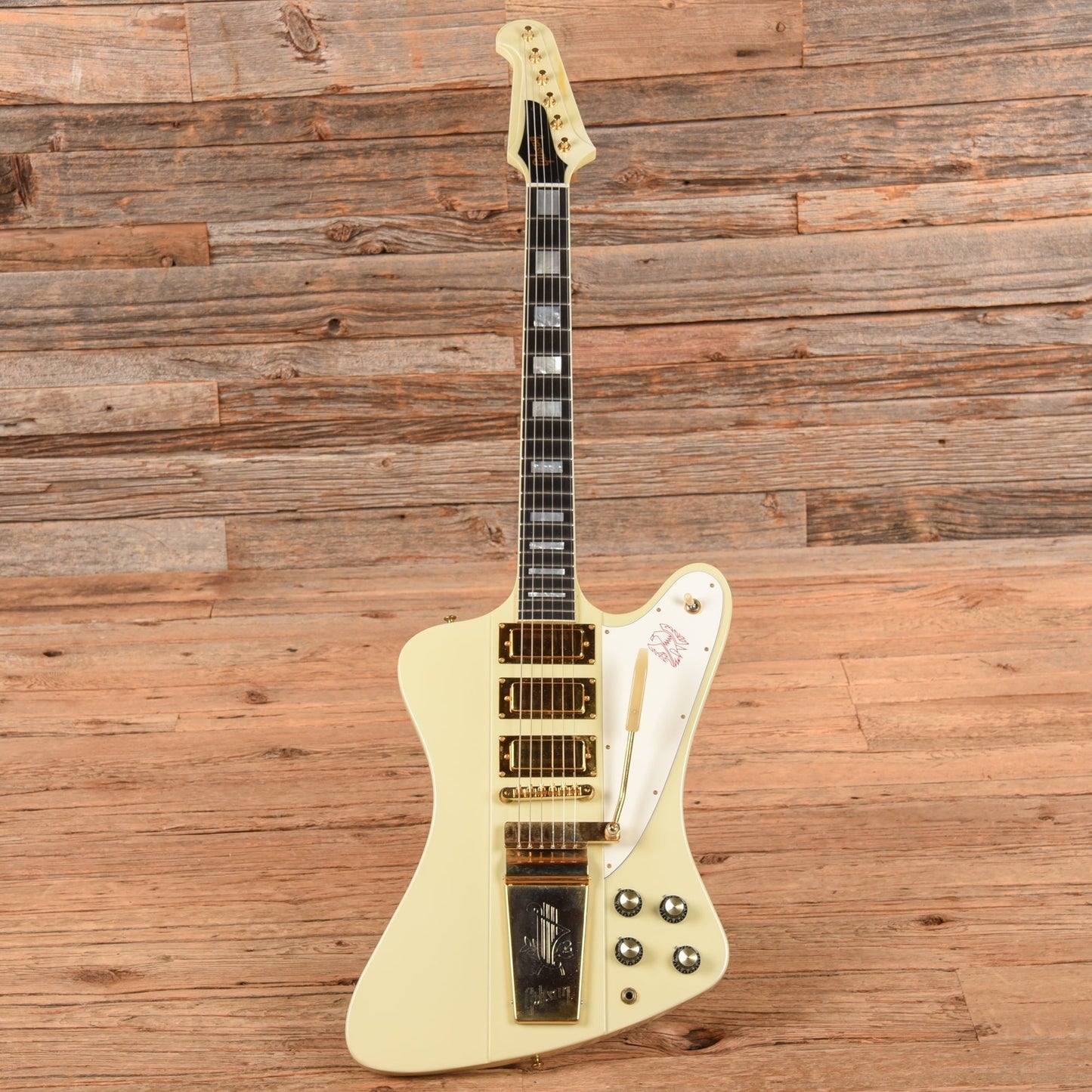 Gibson Firebird VII White - Dave Amato of REO Speedwagon