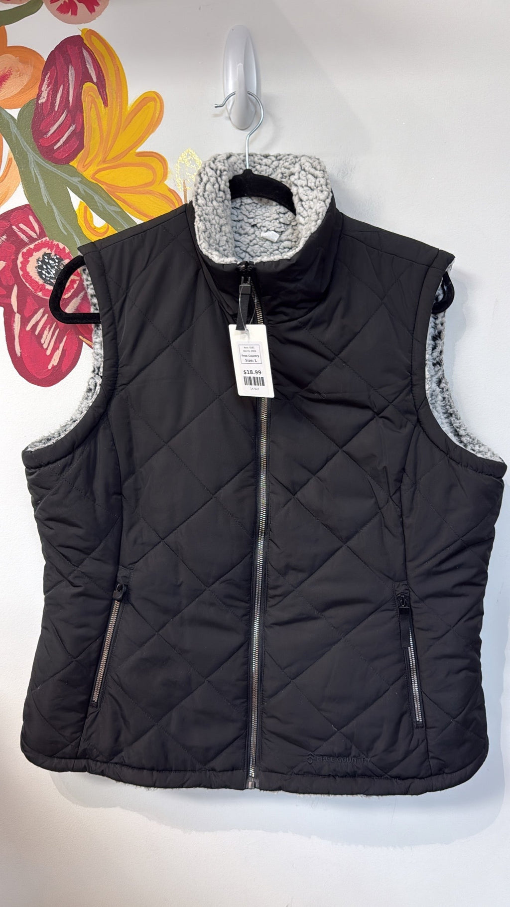 Free Country Black Vest, L