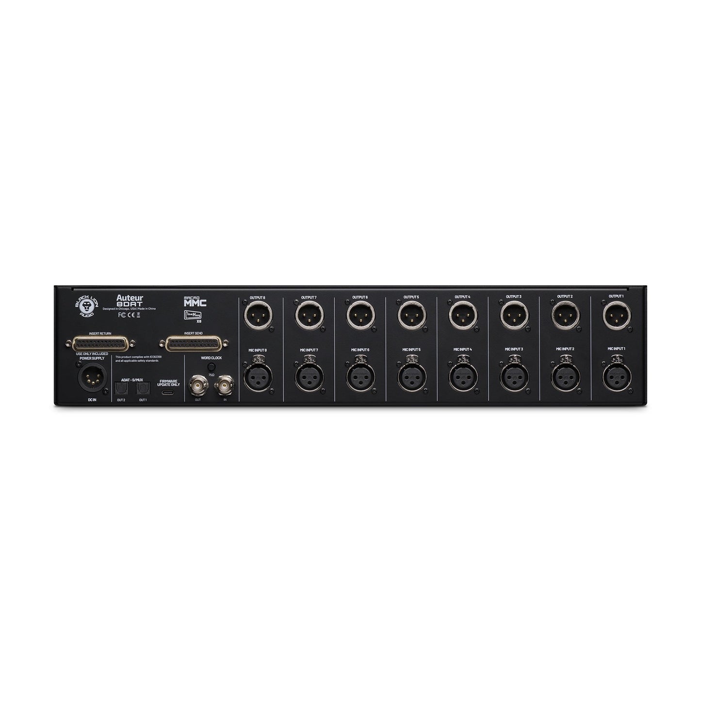 Black Lion Audio Auteur 8DAT 8-channel Auteur Preamp / Word Clock w/ ADAT