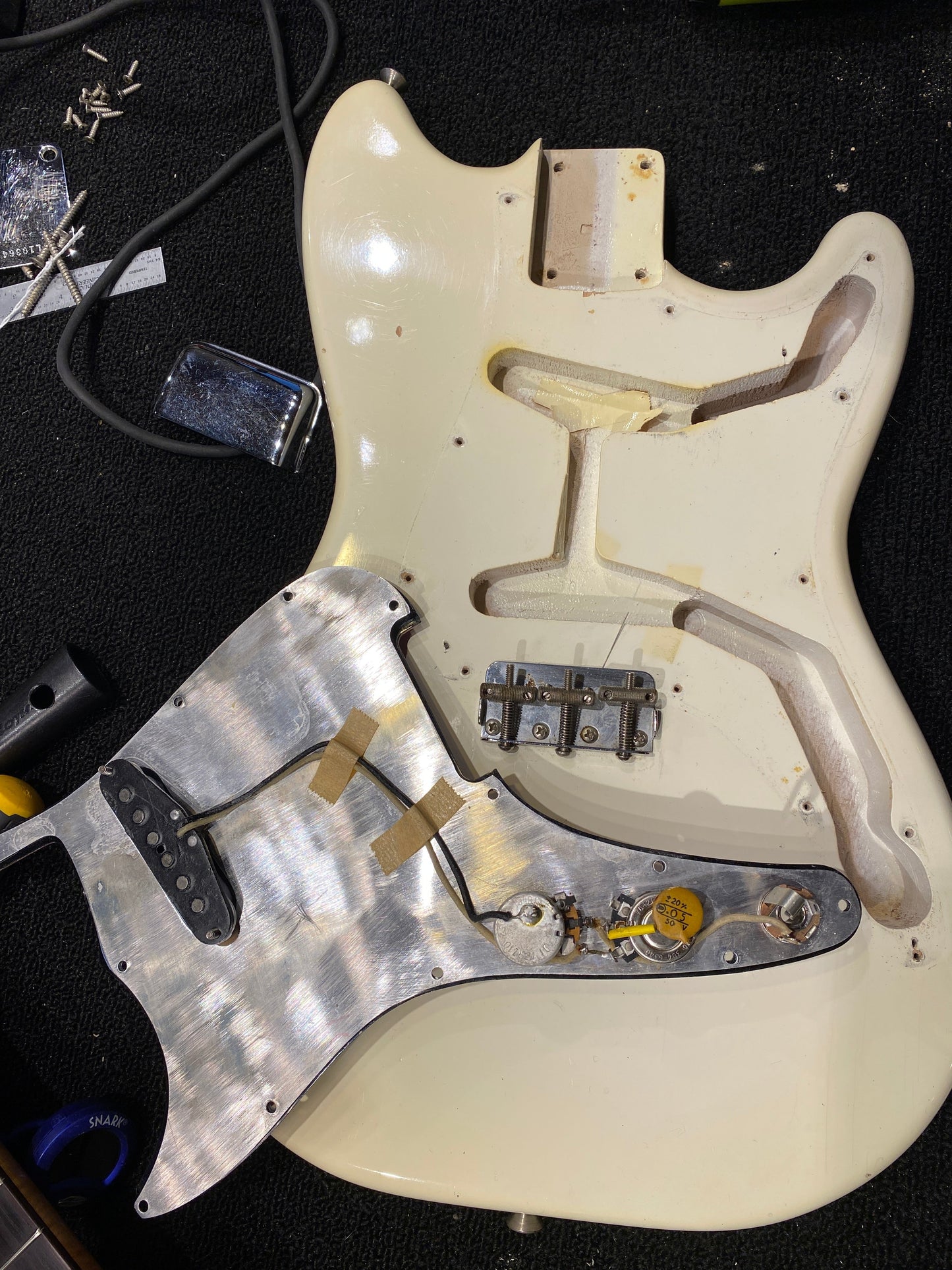 Fender Music Master Olympic White 1963