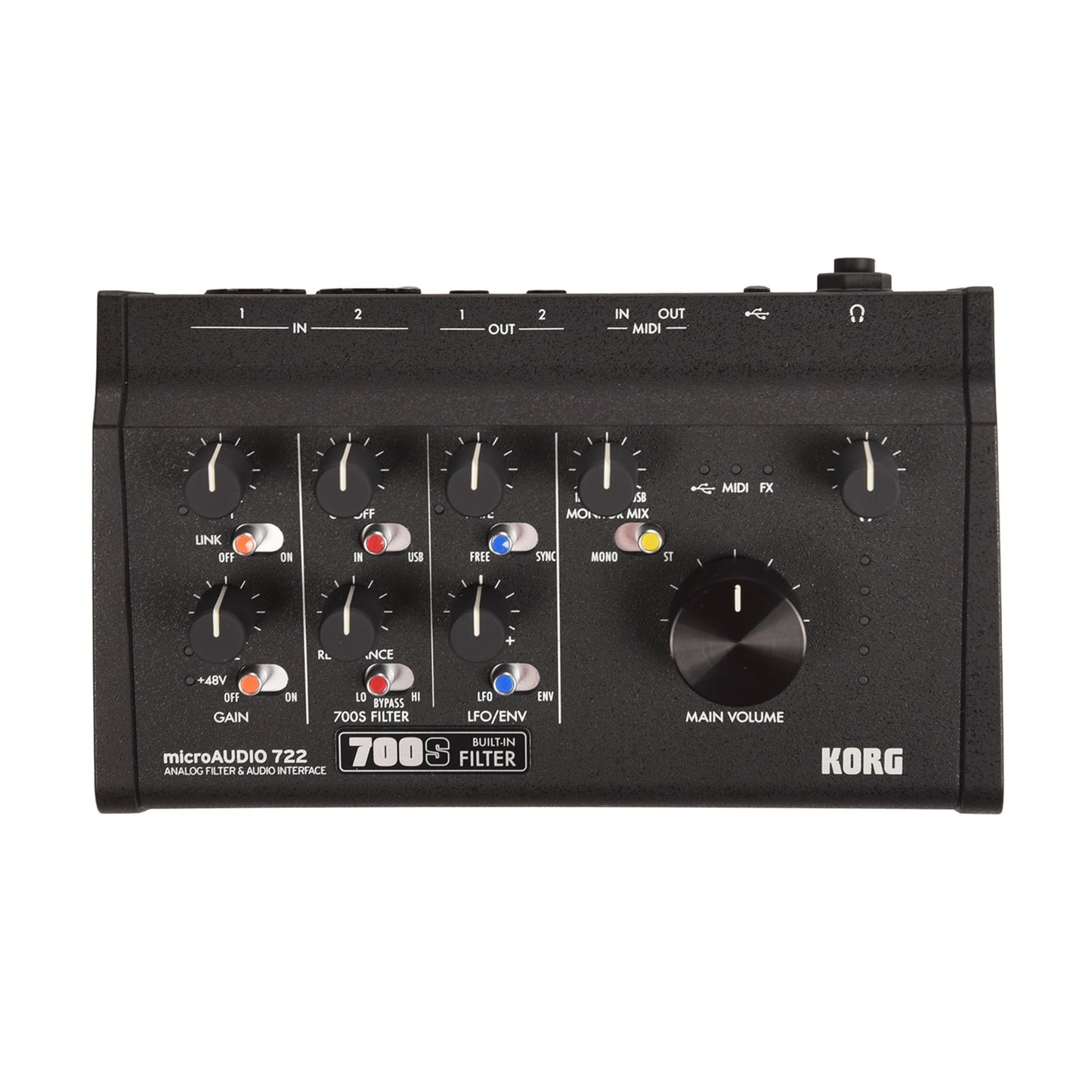 Korg microAUDIO 722 2x2 USB-C Audio Interface w/Analog Filter