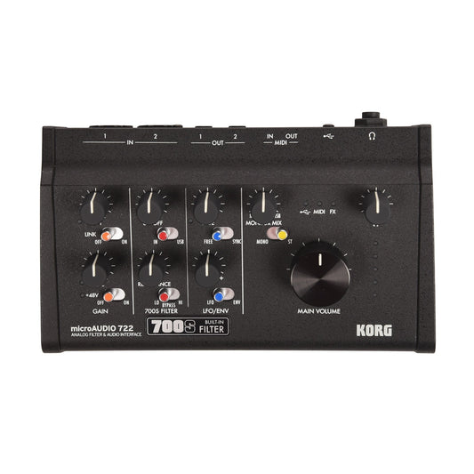Korg microAUDIO 722 2x2 USB-C Audio Interface w/Analog Filter