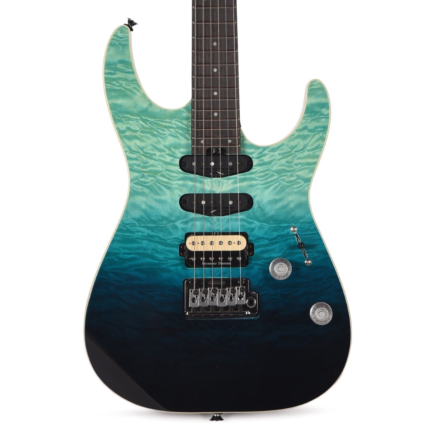 Charvel Pro-Mod Plus Dinky DK24 HSS 2PT EB QM Blue Curaçao
