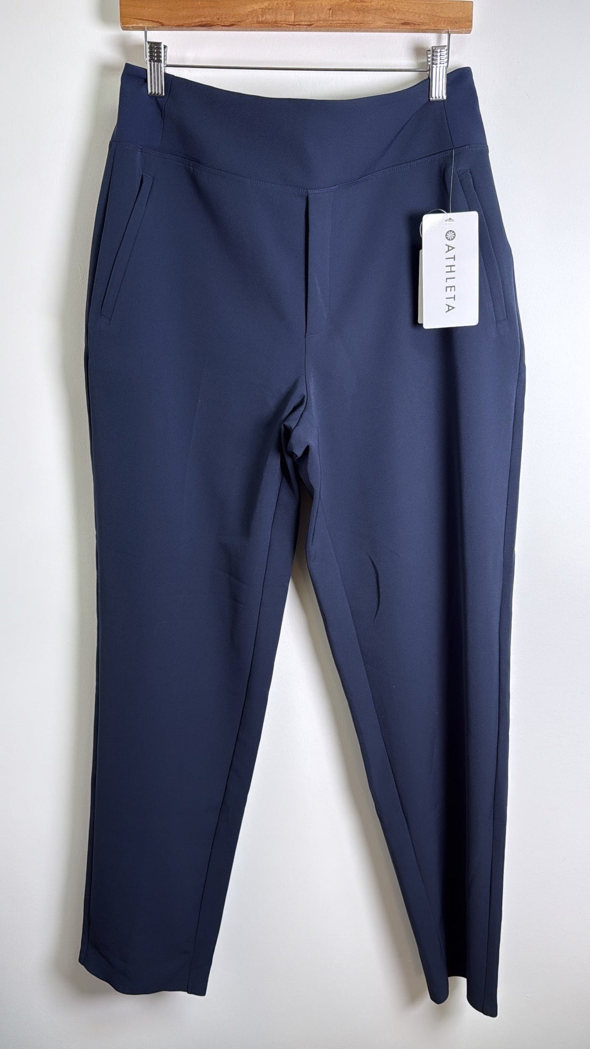 New Retail $109 Athleta Blue Endless 31" Inseam Pants, 12 Tall
