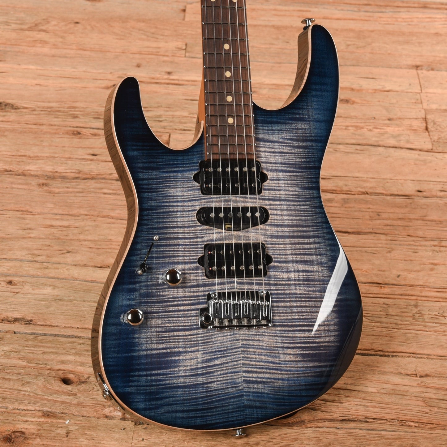 Suhr Custom Modern Faded Trans Whale Blue Burst