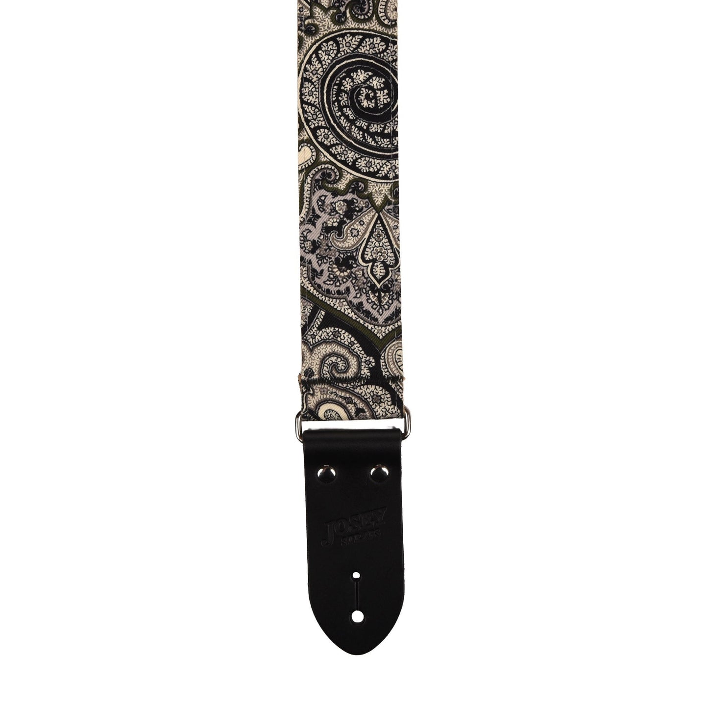 Josey Paisley Tie 2" Guitar Strap w/Midnight Ends and Cotton Backing