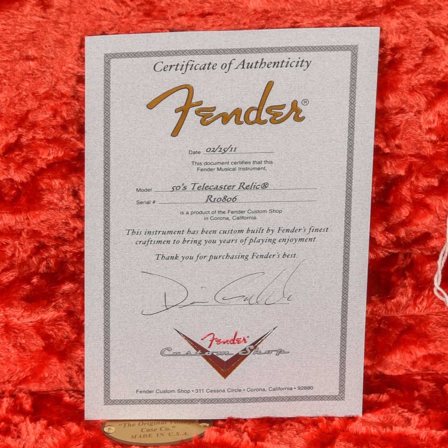 Fender Custom Shop Telecaster 2011 - John Oates