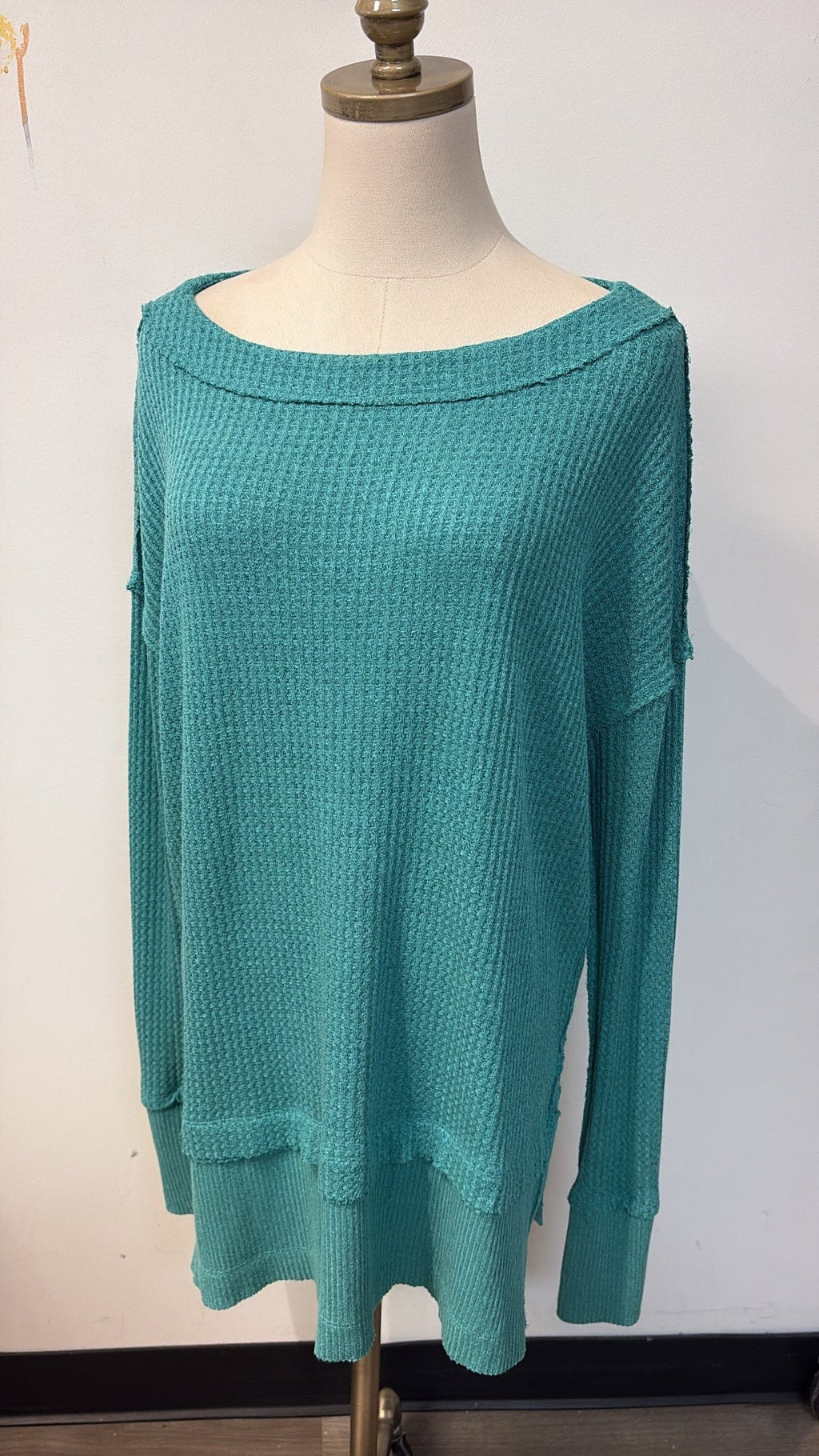 We the Free People Green Oversized Top, XS
