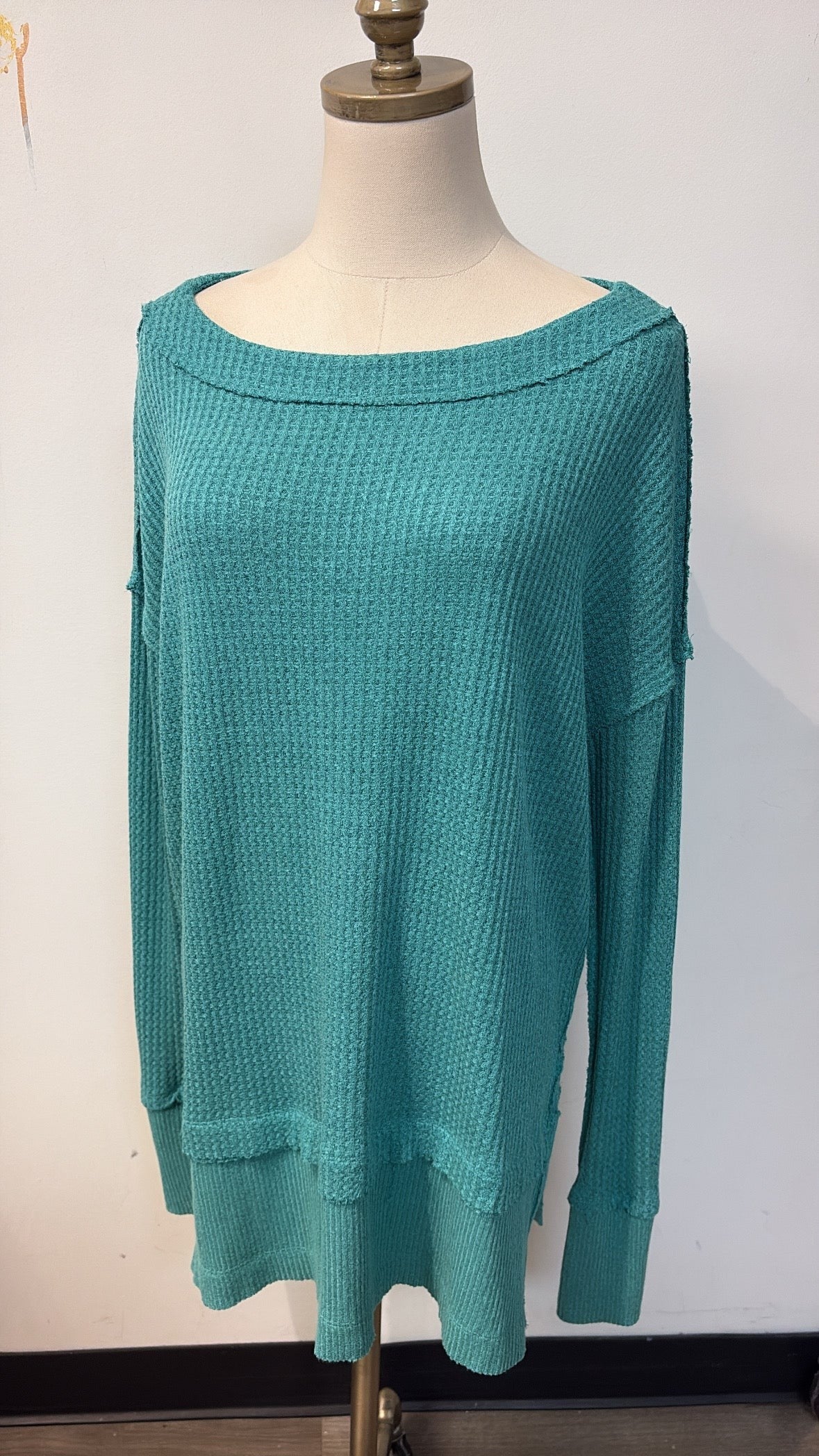 We the Free People Green Oversized Top, XS