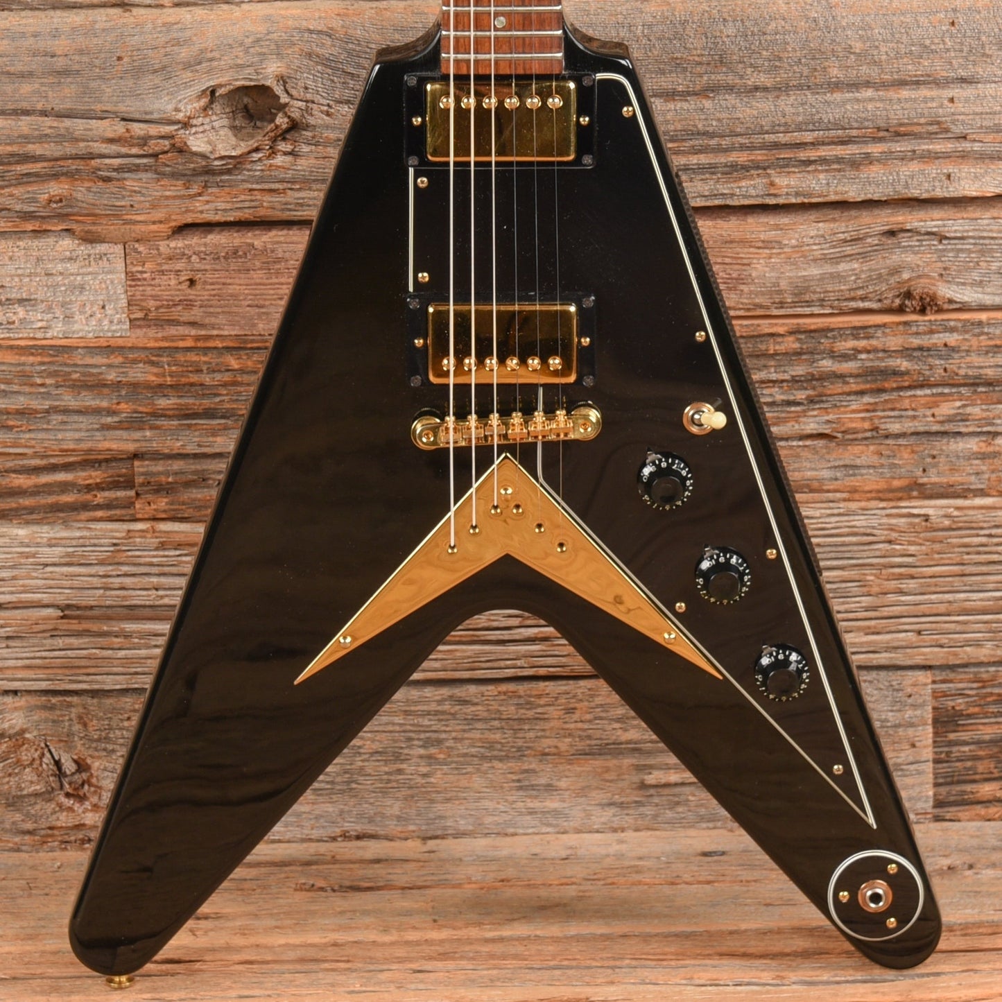 Gibson Flying V Heritage Korina Reissue Ebony 1983