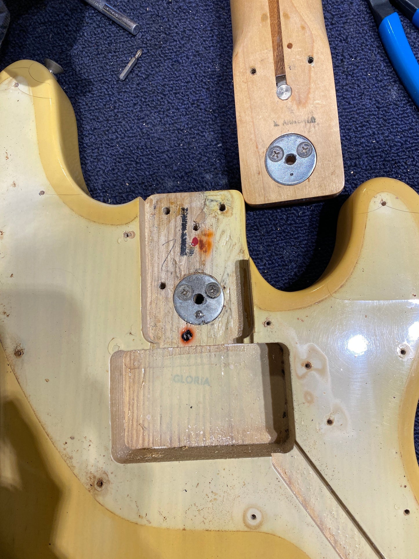 Fender Telecaster Bass Blonde 1972 - Dave Amato of REO Speedwagon