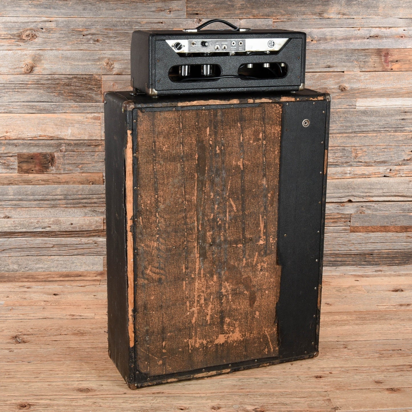 Fender Drip Edge Bassman Head w/ Matching Vertical 2x15 Cabinet 1969