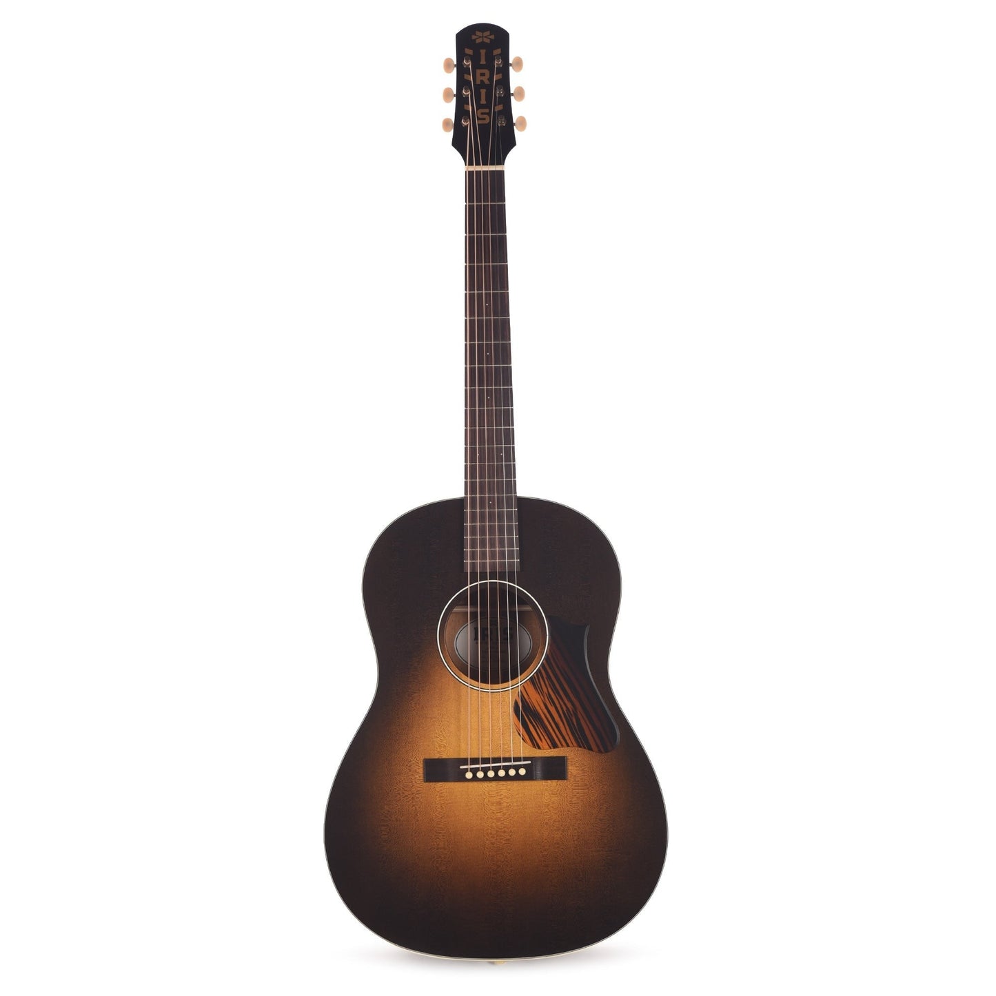 Iris OG Sitka/Mahogany Cremona Burst w/Firestripe Pickguard