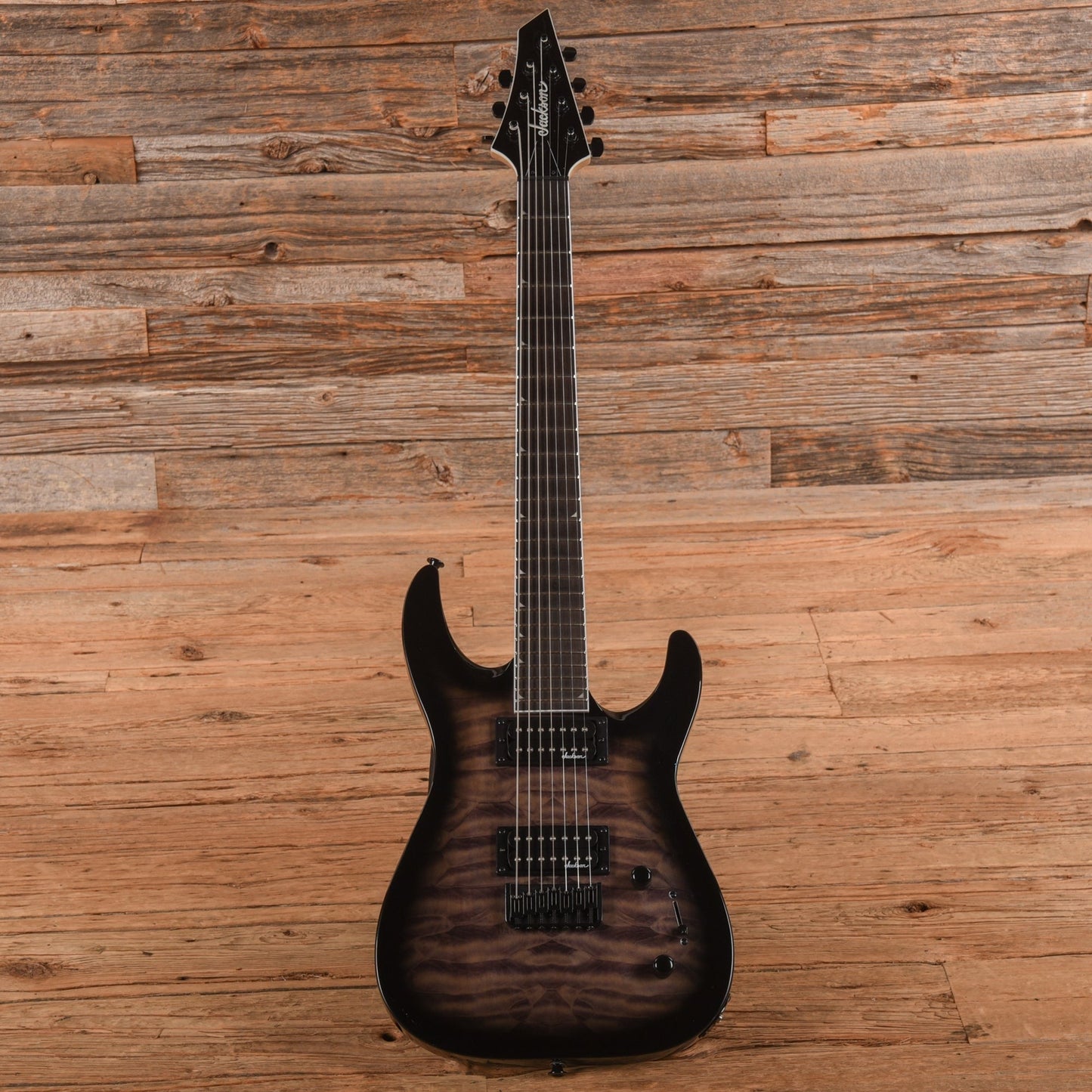 Jackson JS JS22Q-7 DKA HT Transparent Black Burst 2021