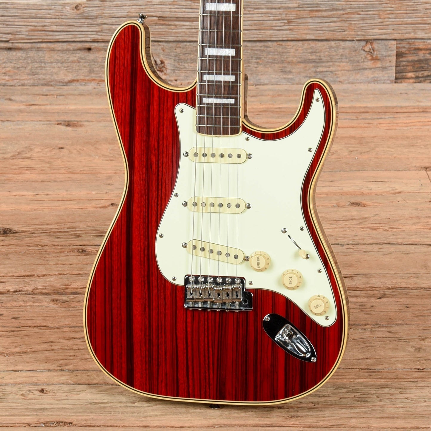 Fender ST68-HO Stratocaster Zebrawood Red 2003