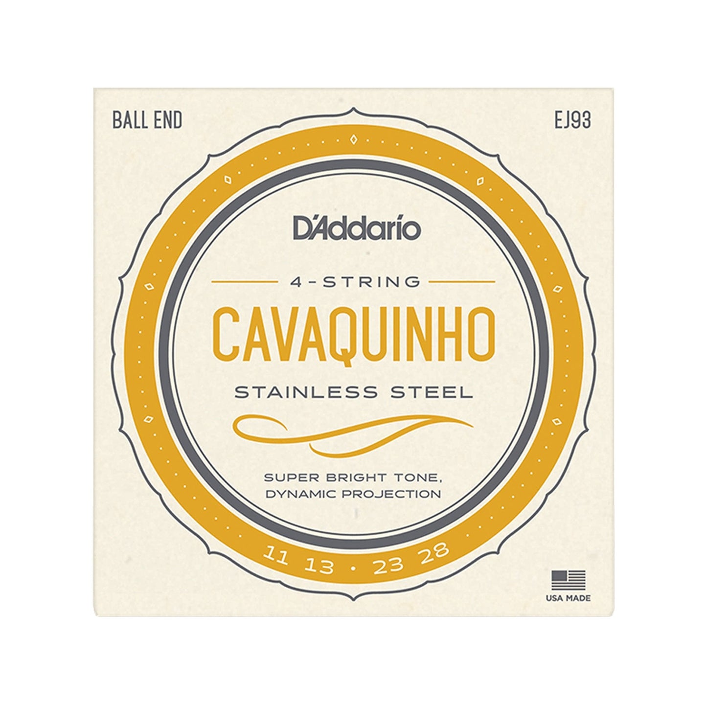 D'Addario EJ93 Cavaquinho Stainless Steel Strings