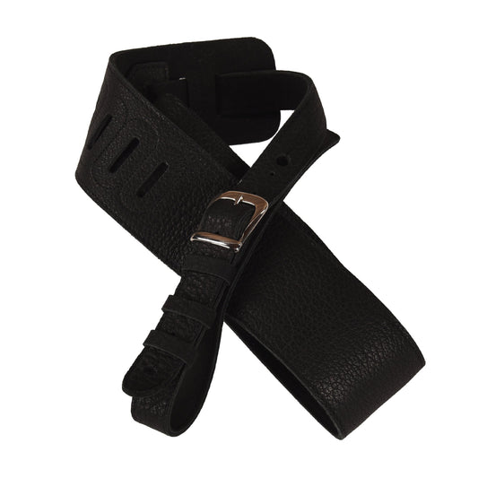 Richter Luxury Guitar Strap Genuine Leather Padded Monster Black