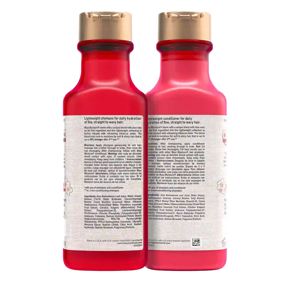 Lightweight Hydration + Hibiscus Water Shampoo and Conditioner 13 fl oz Set