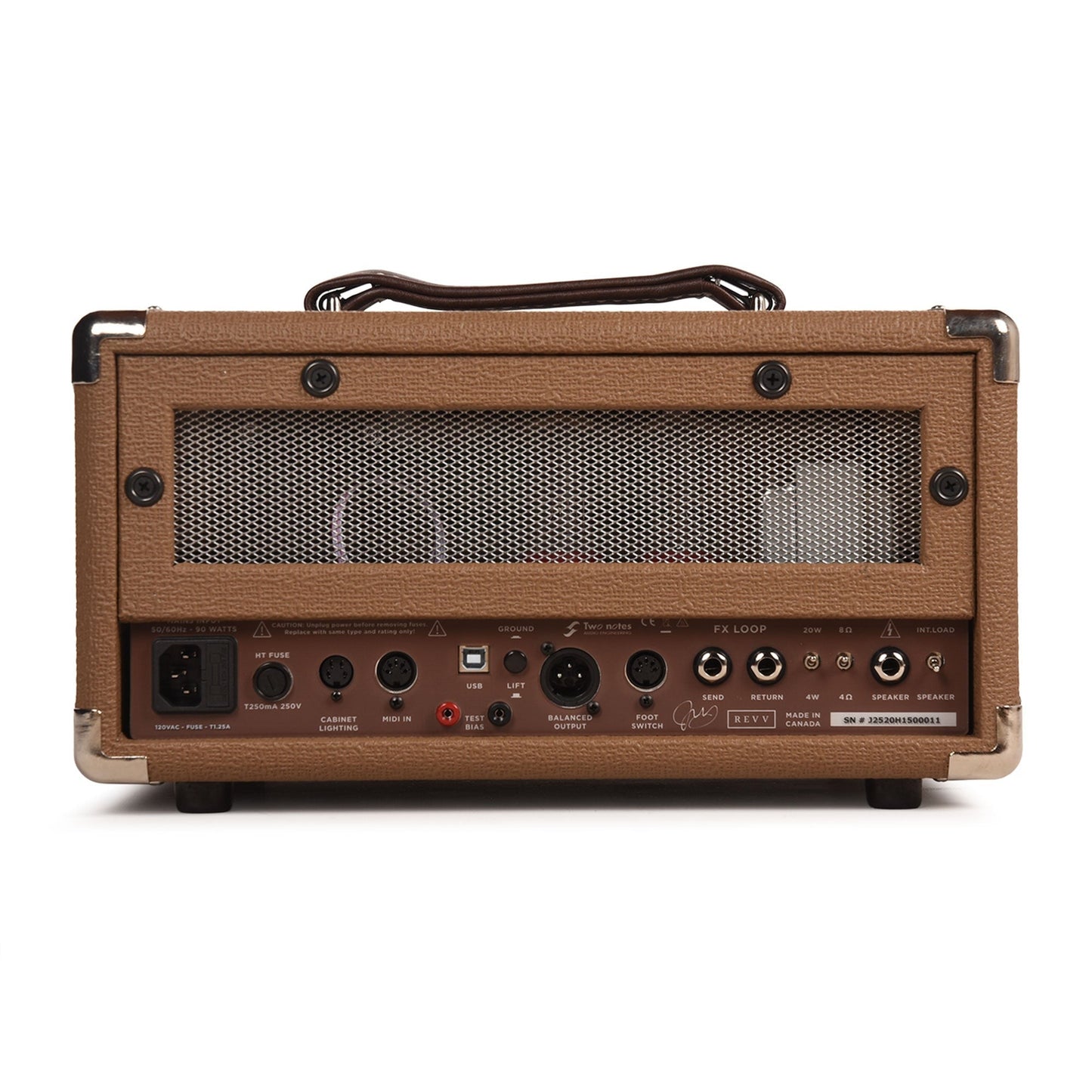 Revv D20 20w Tube Amplifier Head Brown Face Joey Landreth Edition
