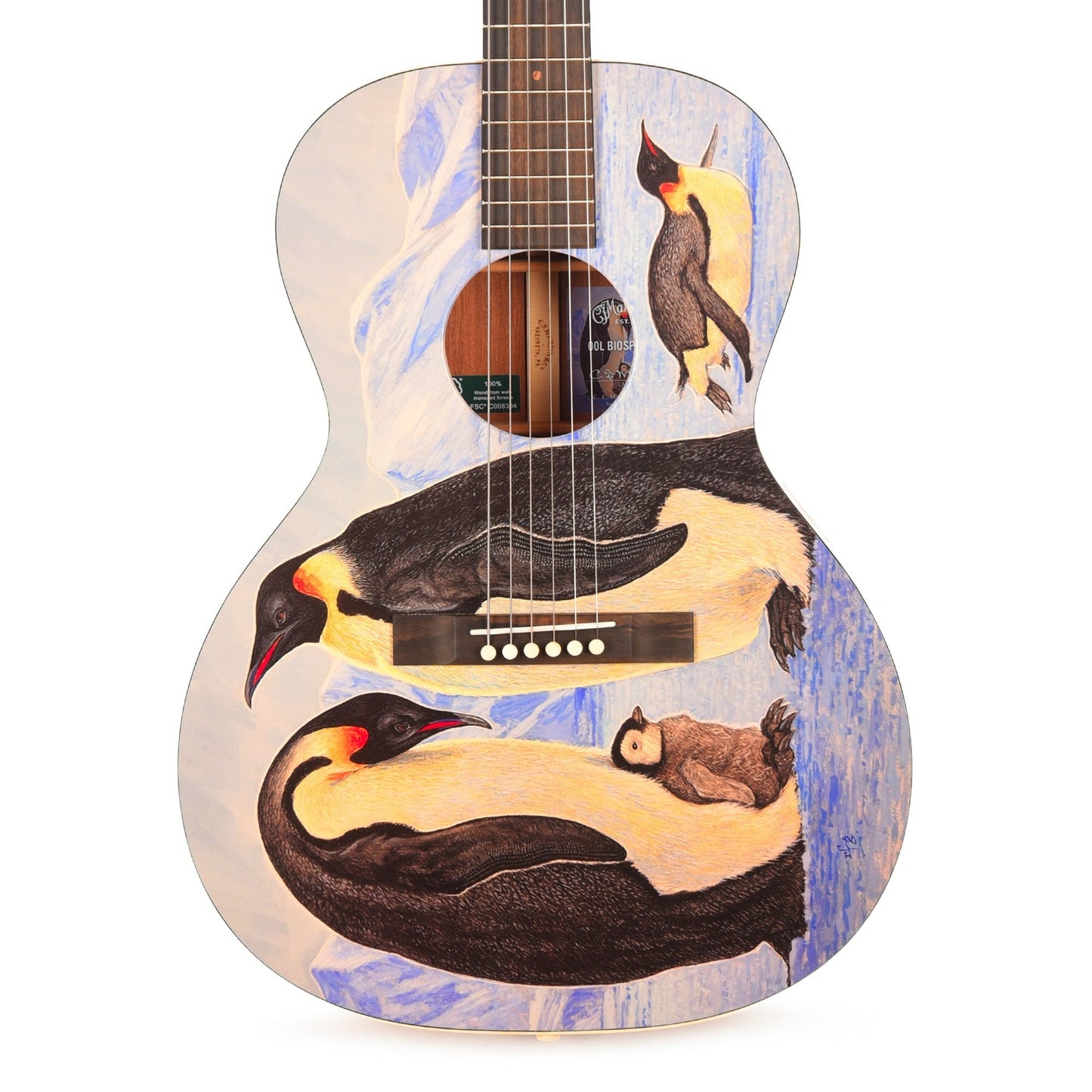 Martin Certified Wood 00L Biosphere IV w/Custom Artwork by Robert Goetzl