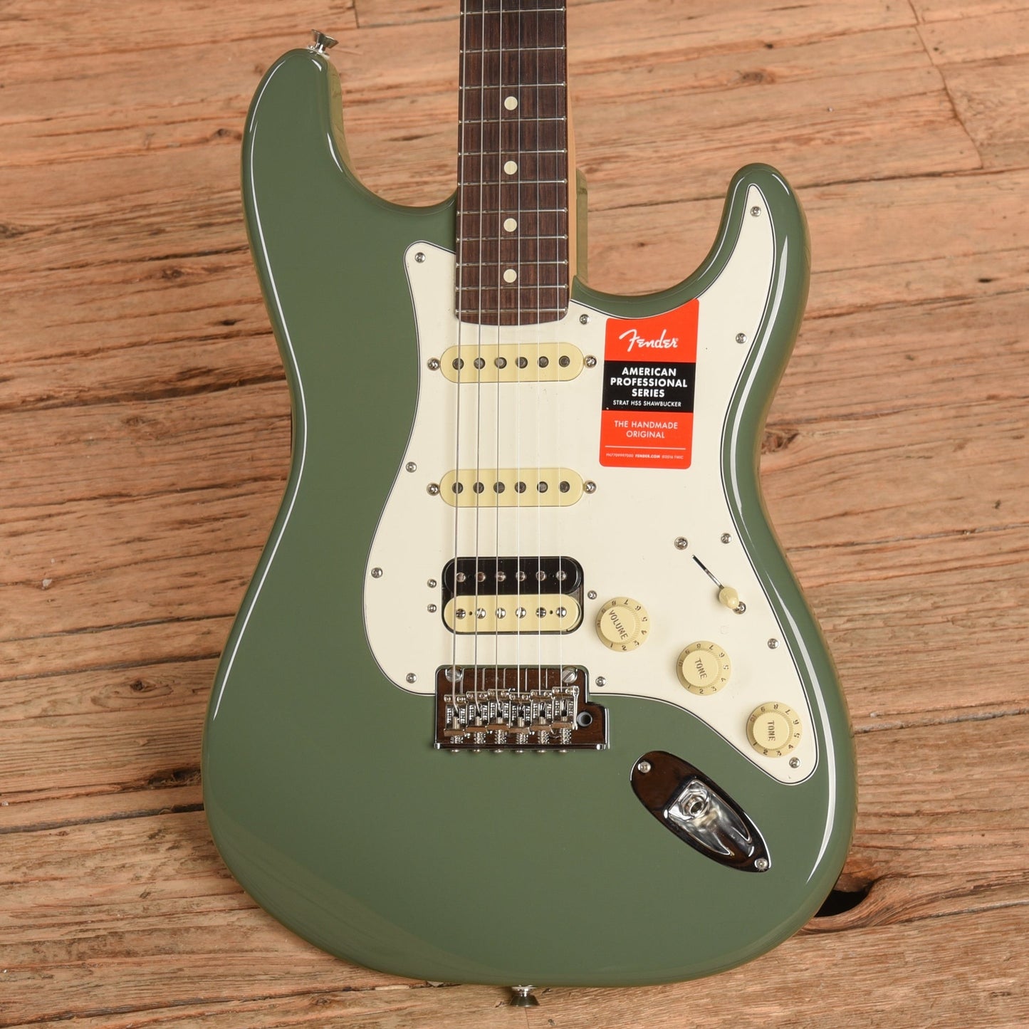Fender American Professional Stratocaster HSS Antique Olive 2019