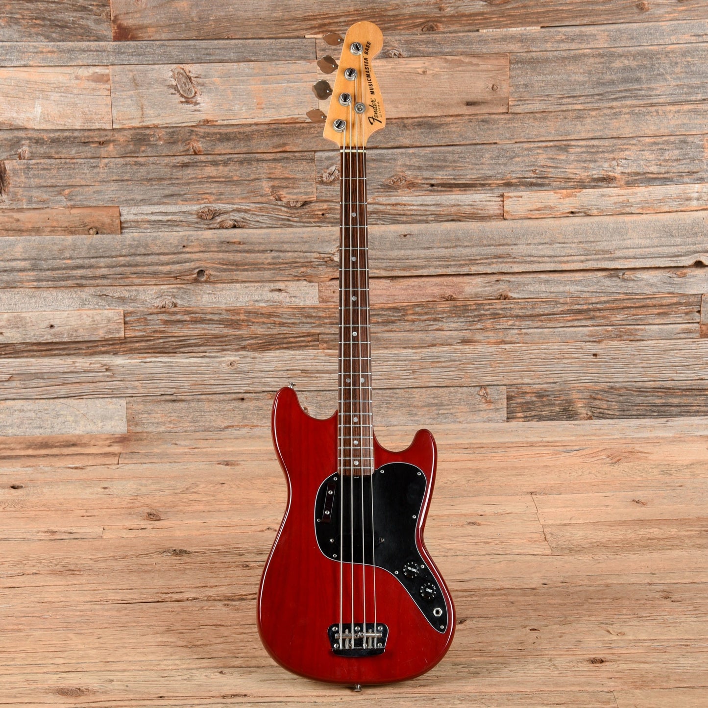 Fender Musicmaster Bass Red 1978
