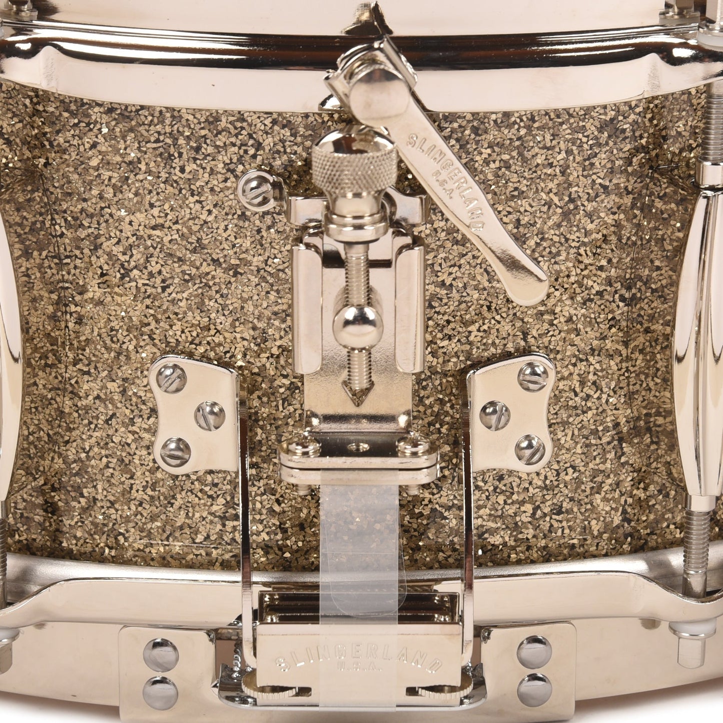 Slingerland Radio King 5.5x14 Snare Drum Gold Glass Glitter