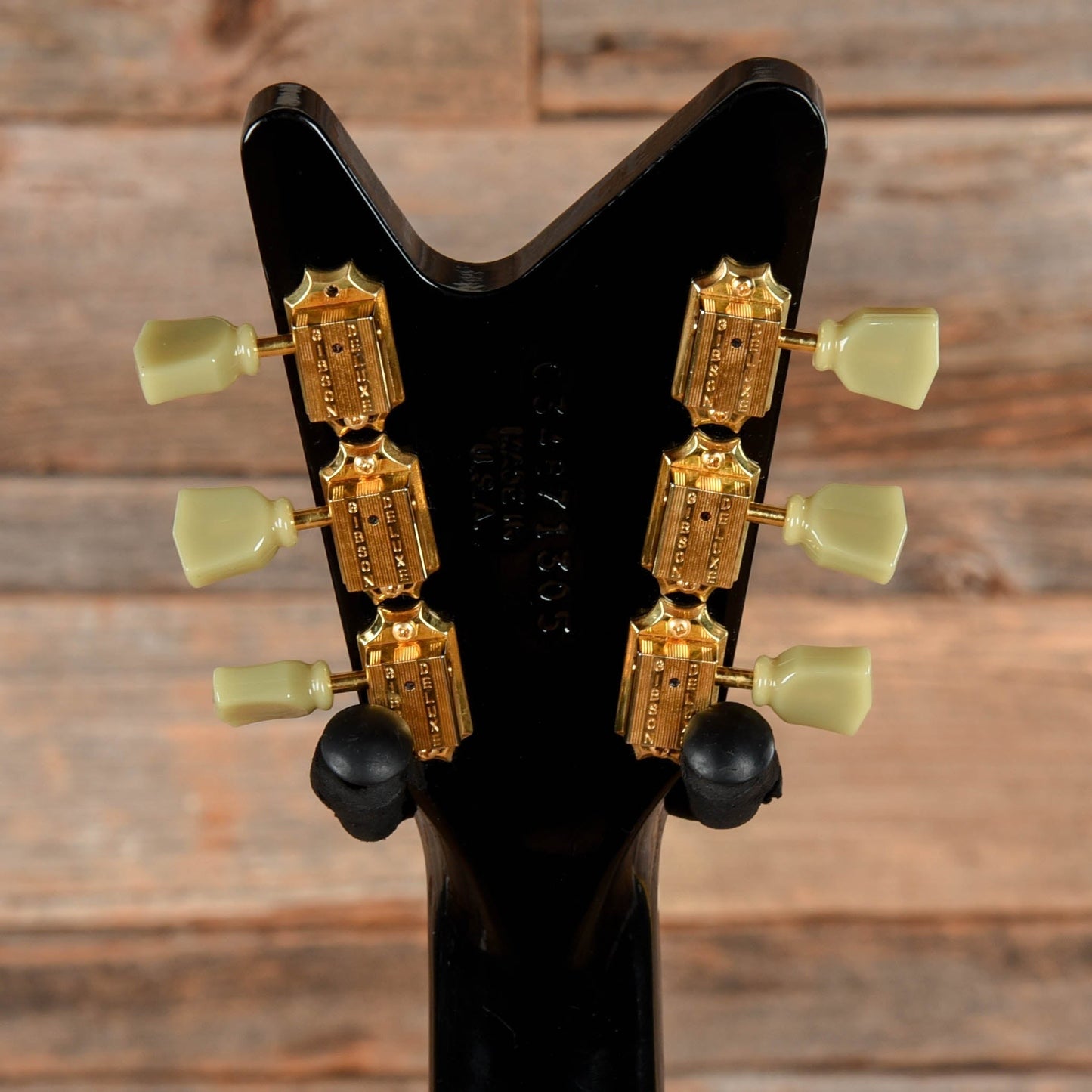 Gibson Reverse Flying V Black - Dave Amato of REO Speedwagon