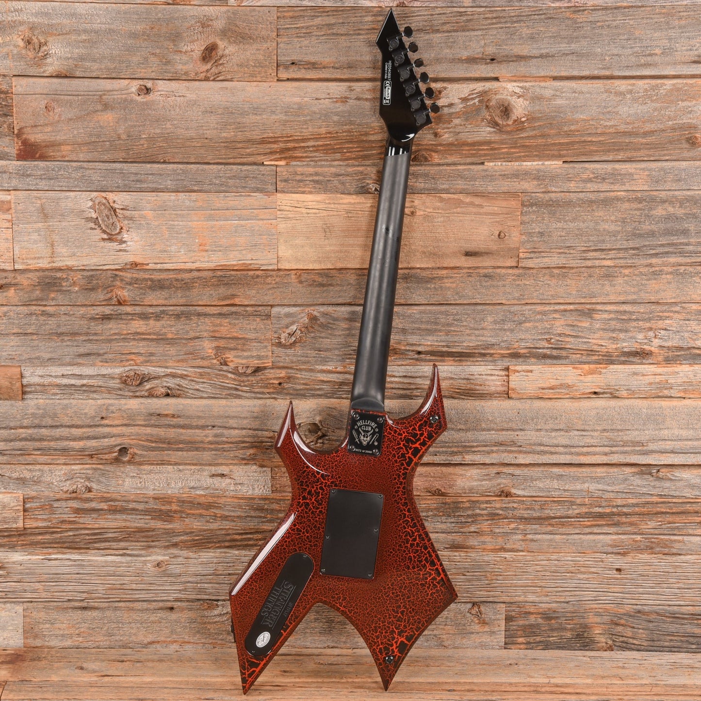 B.C. Rich Stranger Things “Eddie's” Inspired NJ Warlock Red Crackle