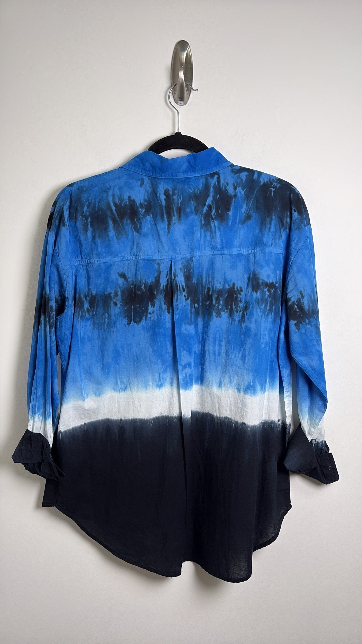 New DKNY Blue Tie Dye Top, S