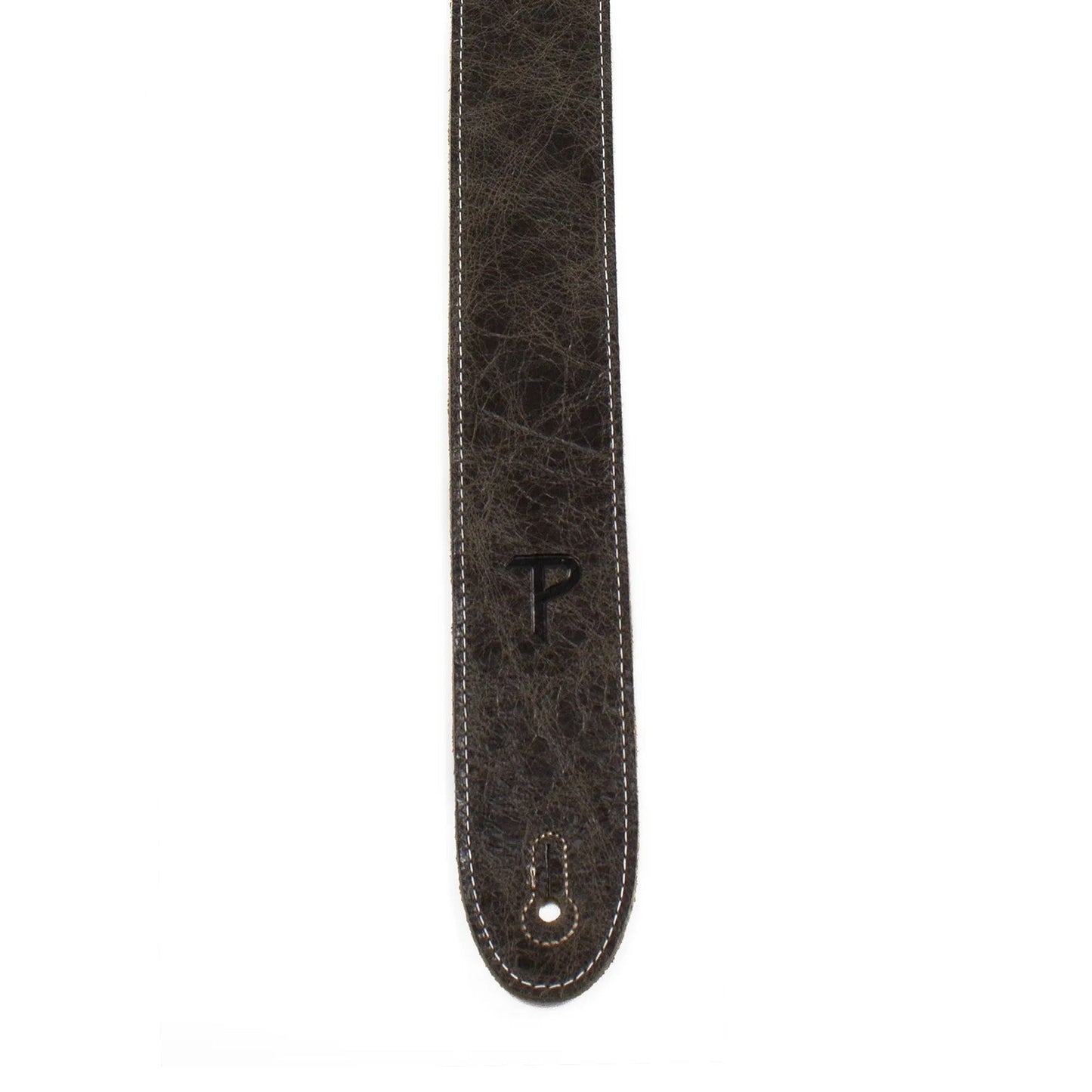 Perri's Deluxe Soft Italian Leather 2" Vintage Brown Guitar Strap