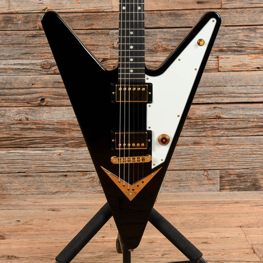 Gibson Reverse Flying V Black - Dave Amato of REO Speedwagon