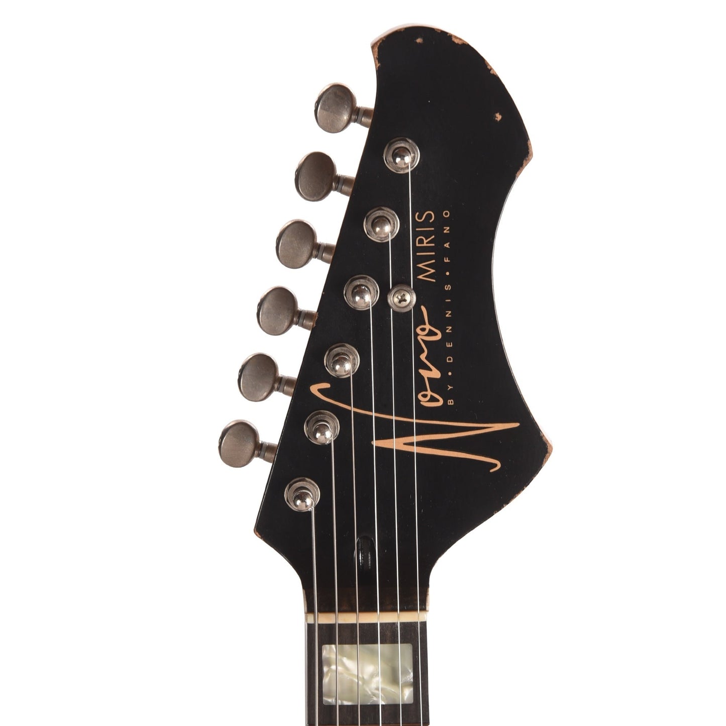 Novo Miris J Light Distress Bull Black w/Fralin P-90s