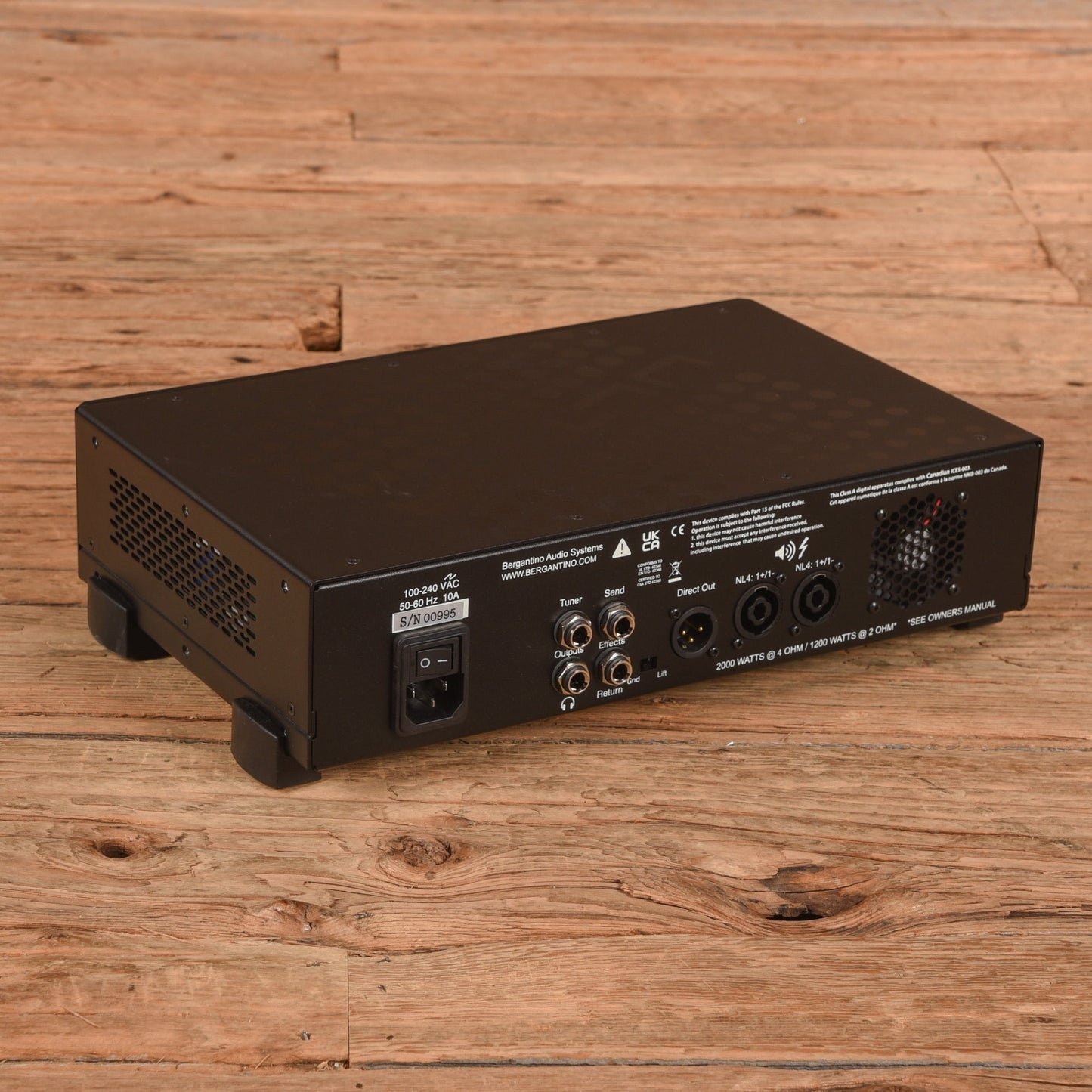 Bergantino Forte HP2 Ultra 2000w Bass Head