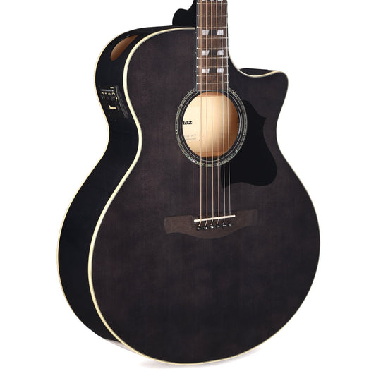 Ibanez AE170TBK AE Acoustic Electric Guitar Transparent Black High Gloss
