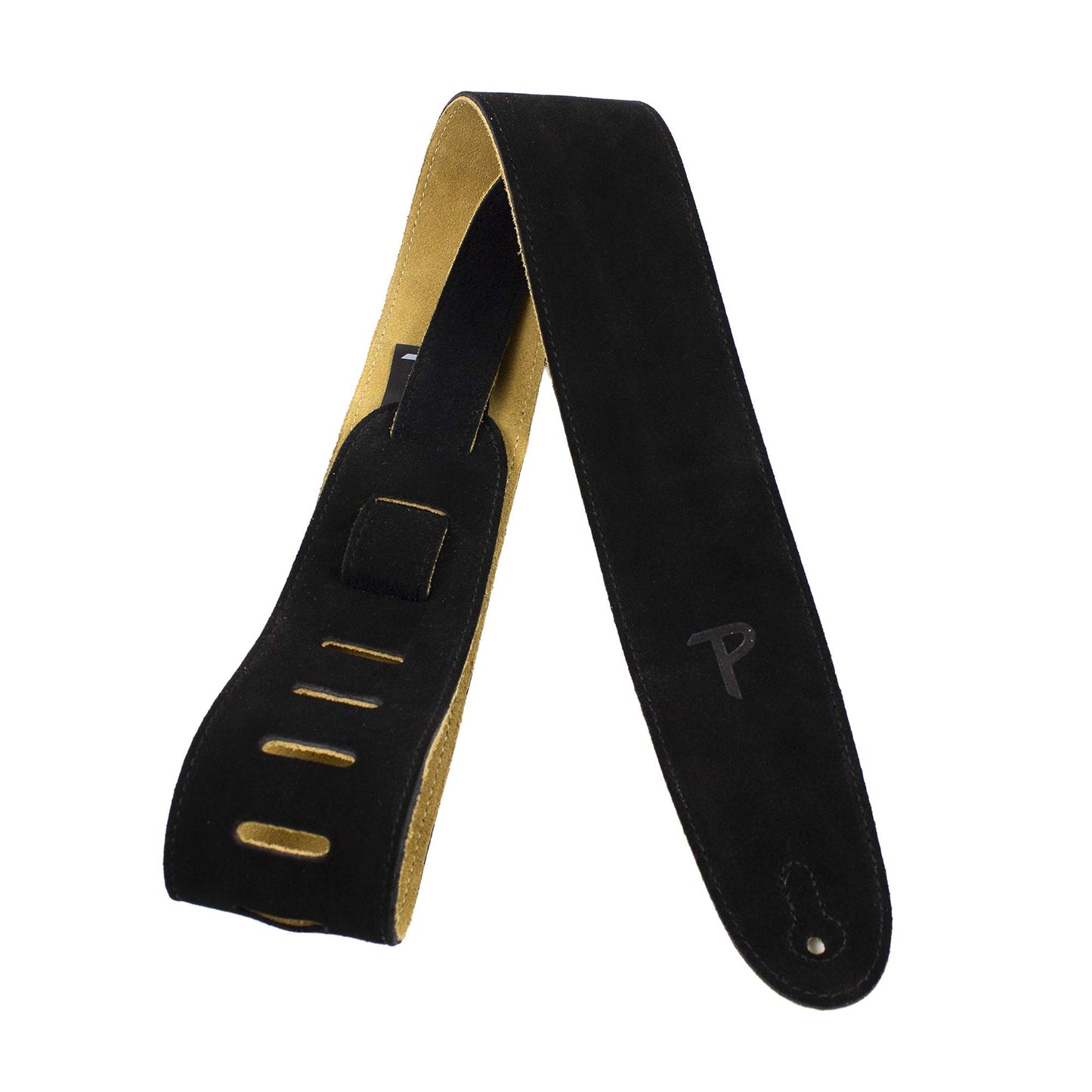 Perri's Leathers Soft Suede 2.5" Black Guitar Strap