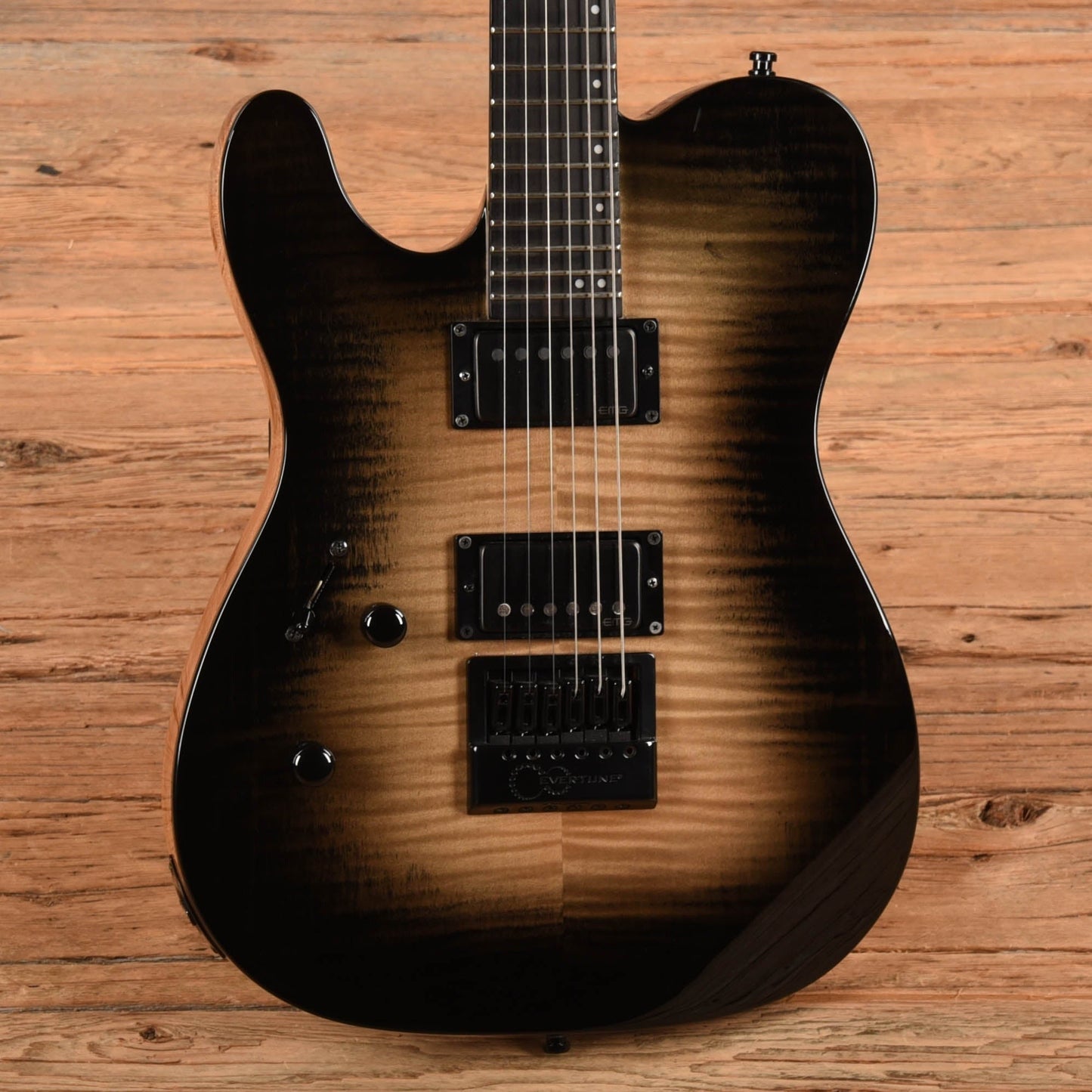 LTD TE-1000 Evertune Black Natural Burst 2019 LEFTY