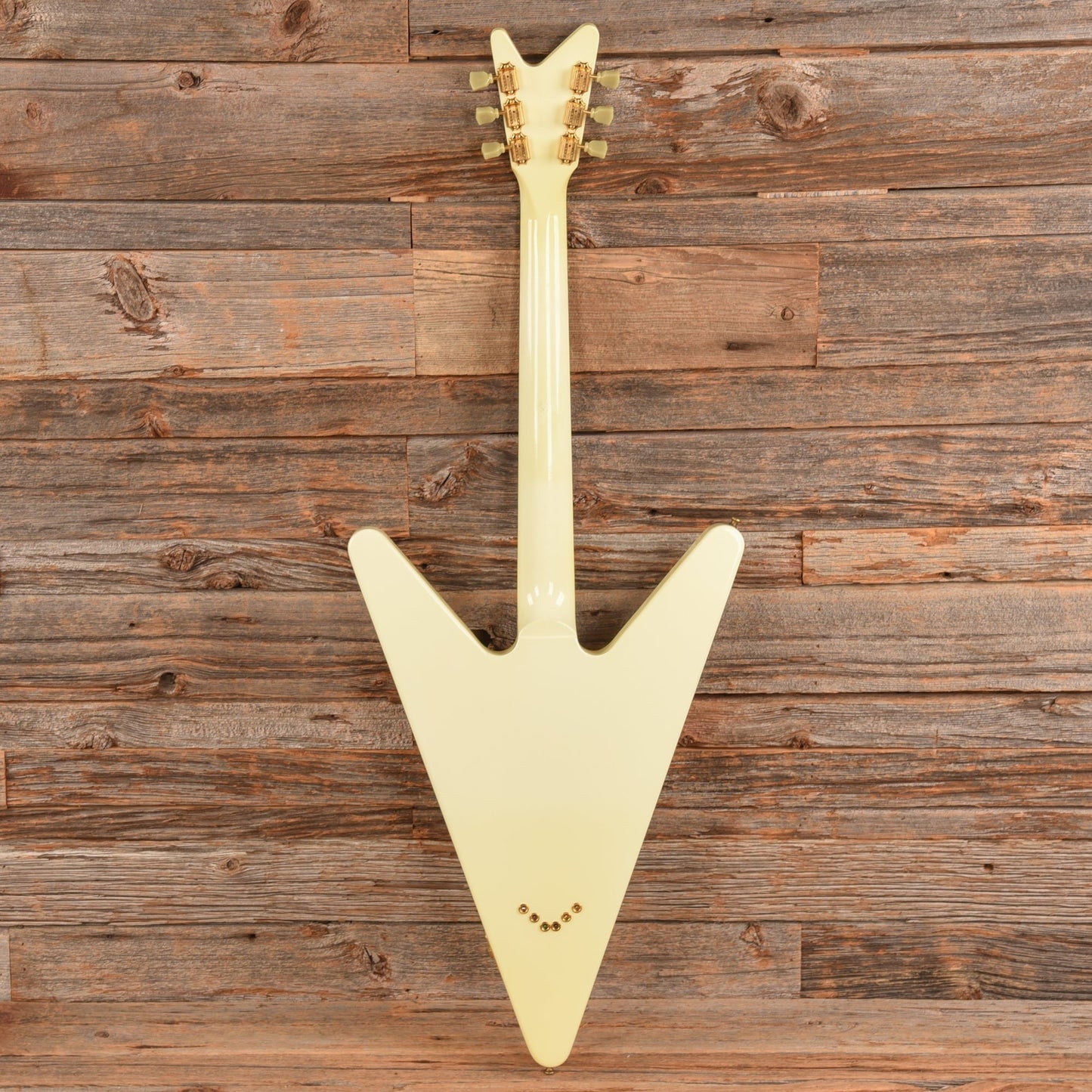 Gibson Reverse Flying V White - Dave Amato of REO Speedwagon